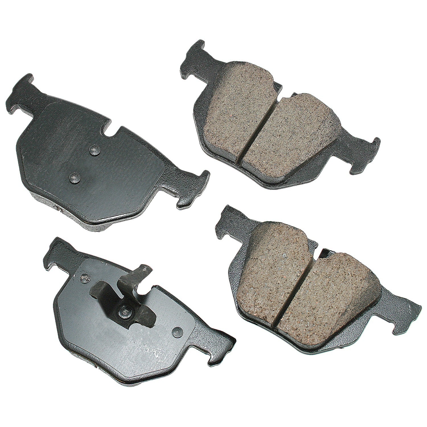 Akebono Brake Corporation Brake Pads - Euro Ultra-Premium - Rear - 16.3 mm Thick - BMW 3-Series 2006-13 - Set of 4