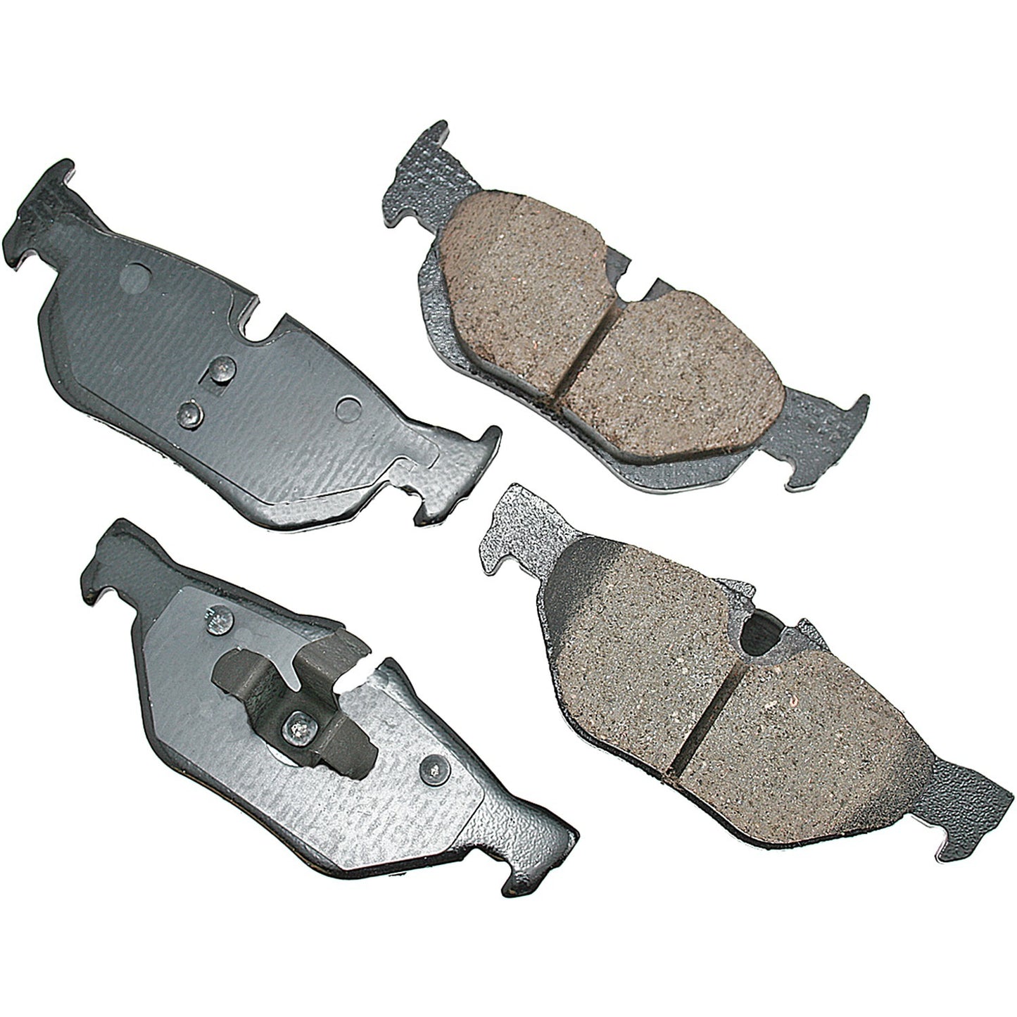 Akebono Brake Corporation Brake Pads - Euro Ultra-Premium - Rear - 16.2 mm Thick - BMW 128i 2008-13 / 3-Series 2006-13