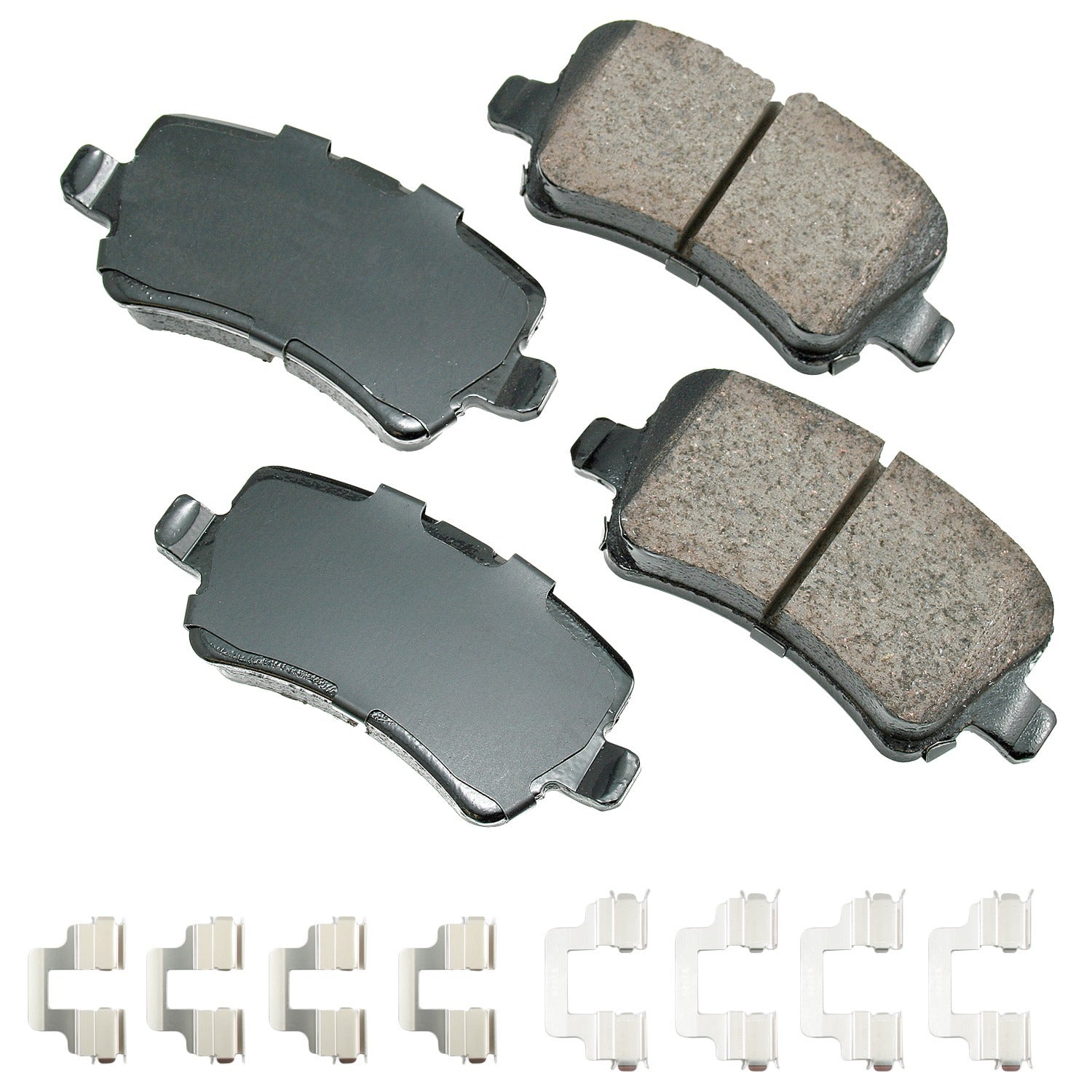 Akebono Brake Corporation Brake Pads - Euro Ultra-Premium - Rear - Land Rover 2012-15 - Set of 4