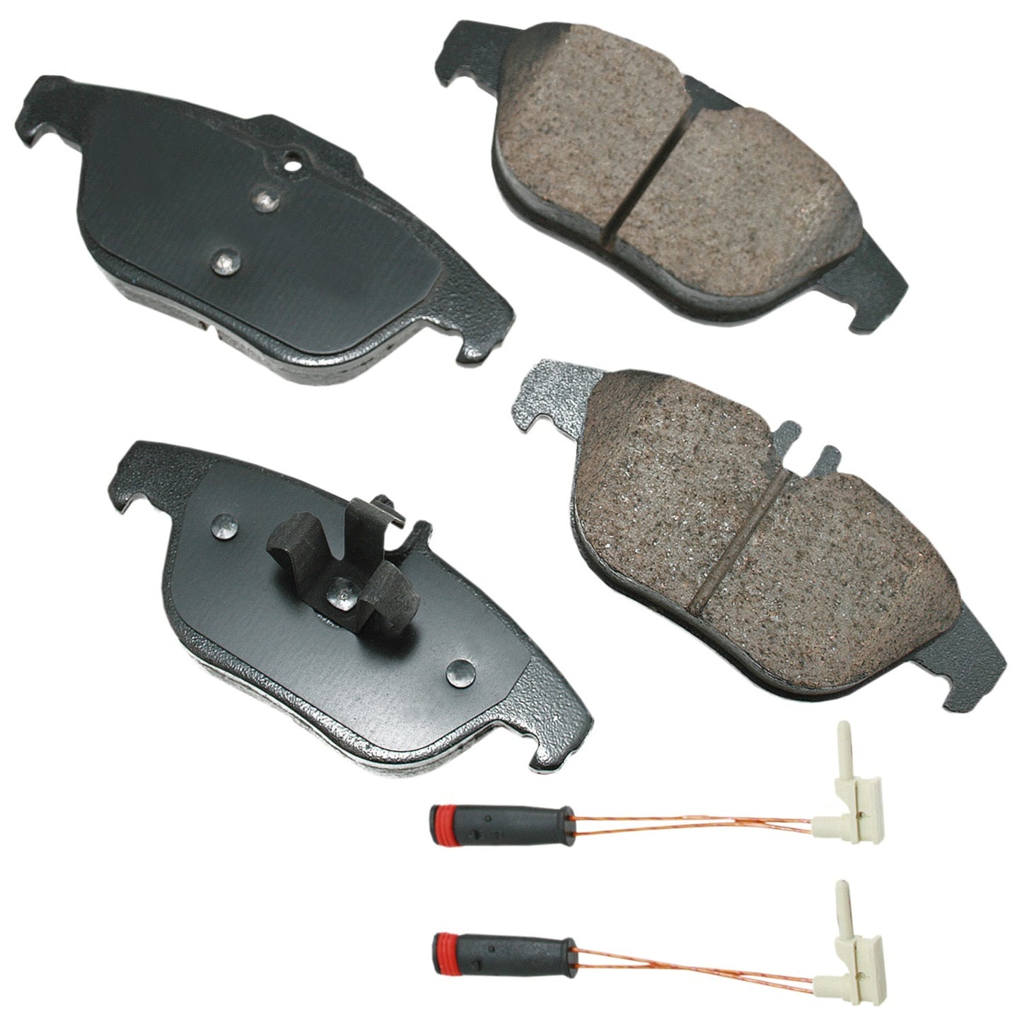 Akebono Brake Corporation Brake Pads - Euro Ultra-Premium - Rear - 16.9 mm Thick - Mercedes Benz 2008-2015 - Set of 4