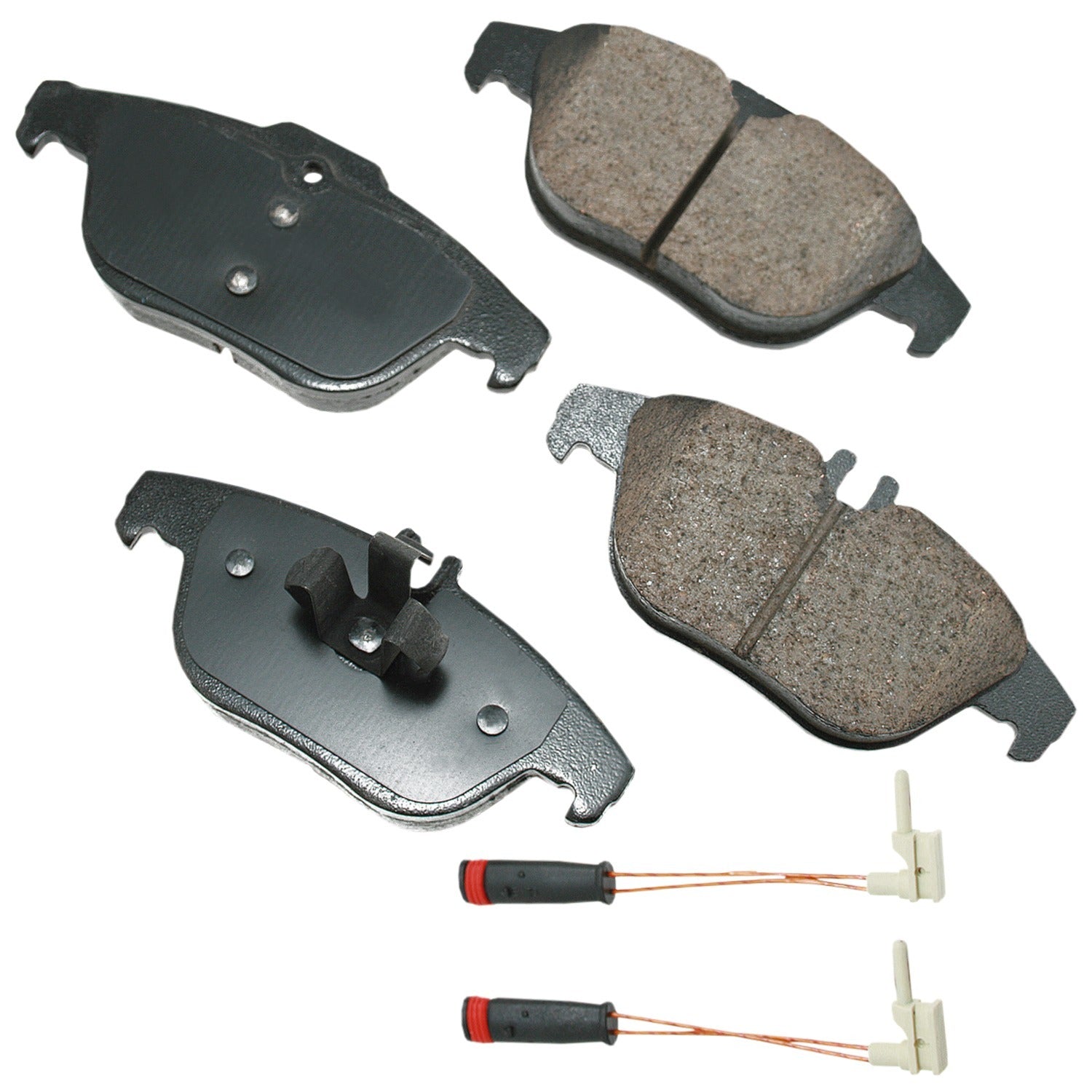 Akebono Brake Corporation Brake Pads - Euro Ultra-Premium - Rear - 16.9 mm Thick - Mercedes Benz 2008-2015 - Set of 4