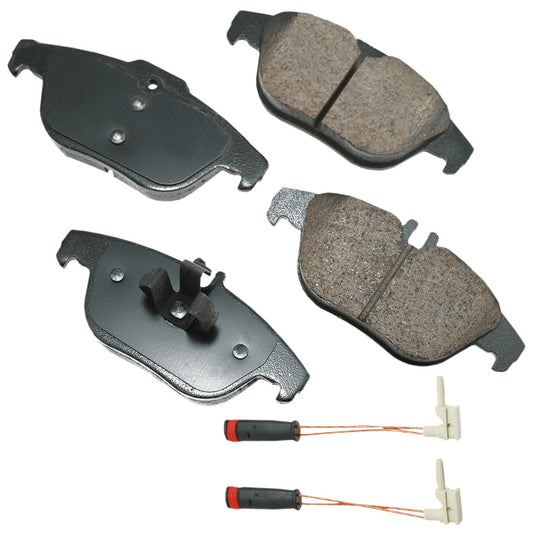 Akebono Brake Corporation Brake Pads - Euro Ultra-Premium - Rear - 16.9 mm Thick - Mercedes Benz 2008-2015 - Set of 4