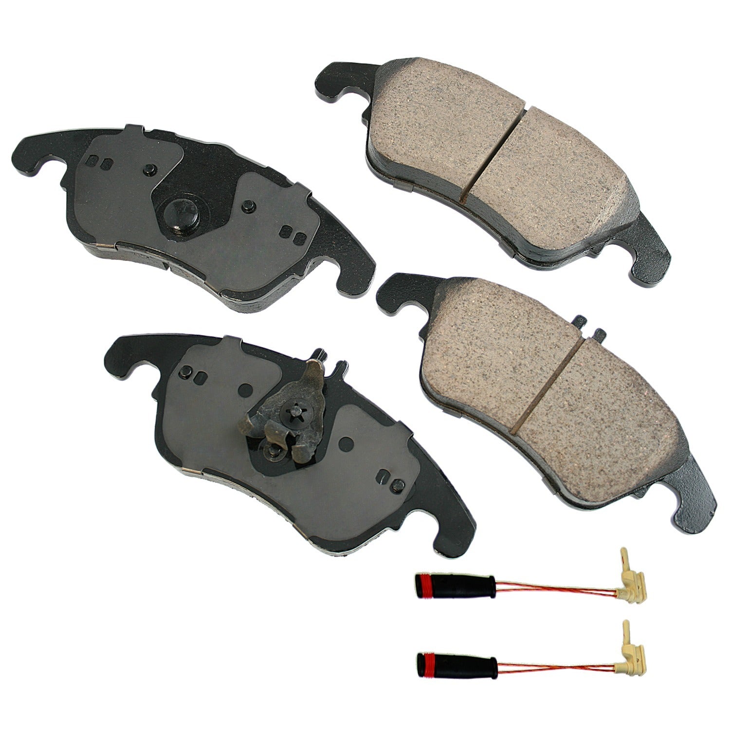 Akebono Brake Corporation Brake Pads - Euro Ultra-Premium - Front - 18.4 mm Thick - Mercedes Benz 2008-2020 - Set of 4