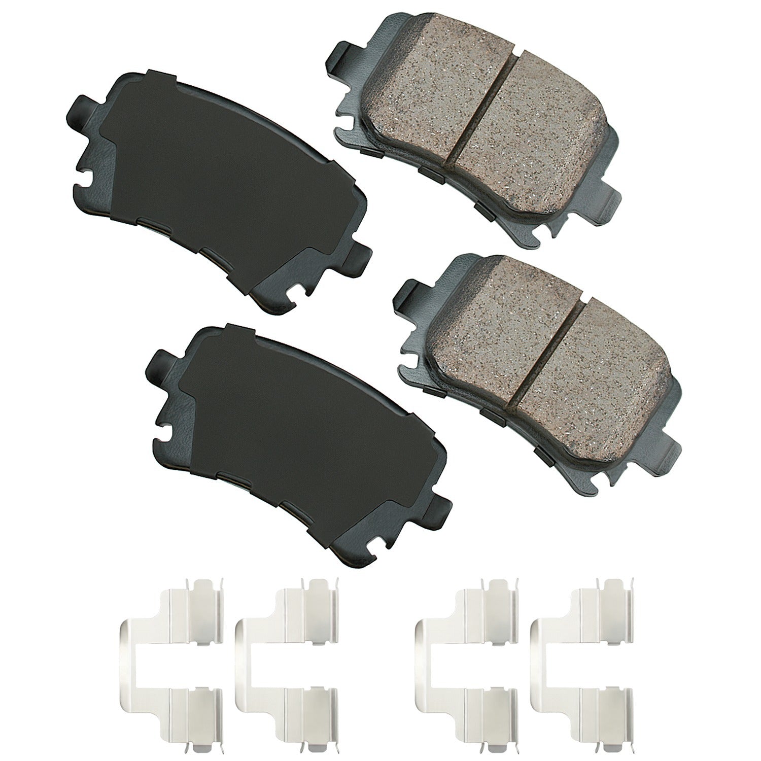 Akebono Brake Corporation Brake Pads - Euro Ultra-Premium - Rear - Audi Quattro 2005-15 - Set of 4