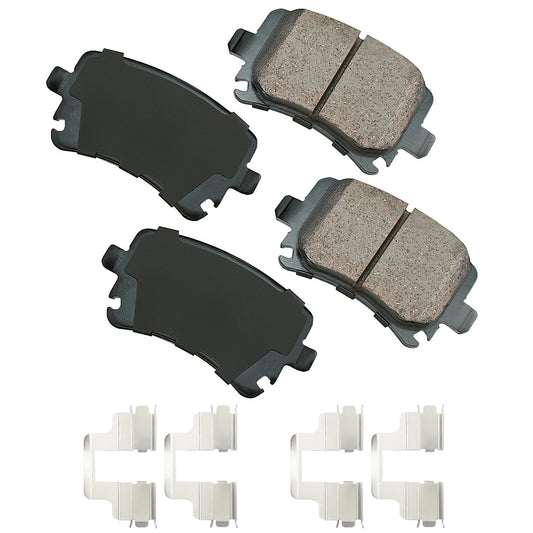 Akebono Brake Corporation Brake Pads - Euro Ultra-Premium - Rear - Audi Quattro 2005-15 - Set of 4