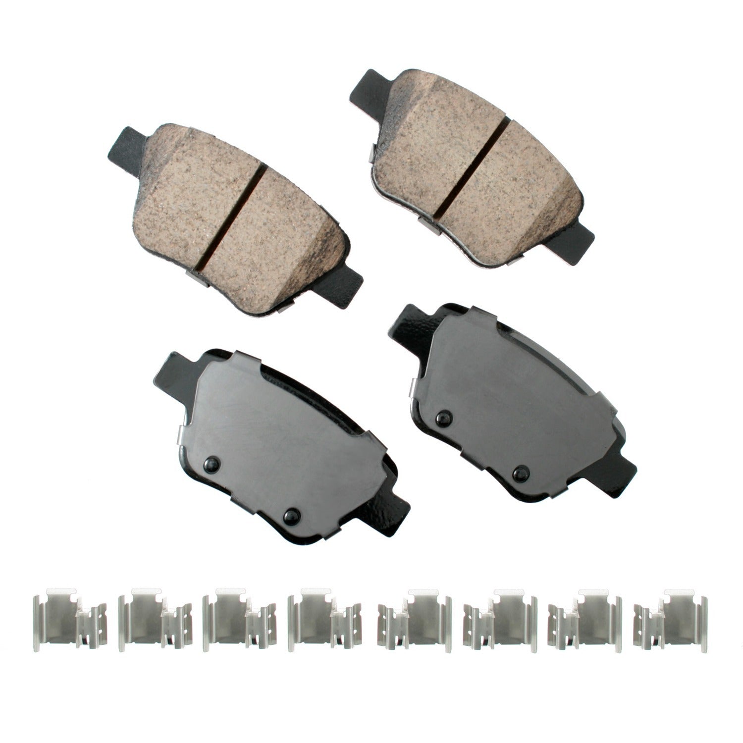 Akebono Brake Corporation Brake Pads - Euro Ultra-Premium - Rear - Audi Quattro 2010-13 - Set of 4