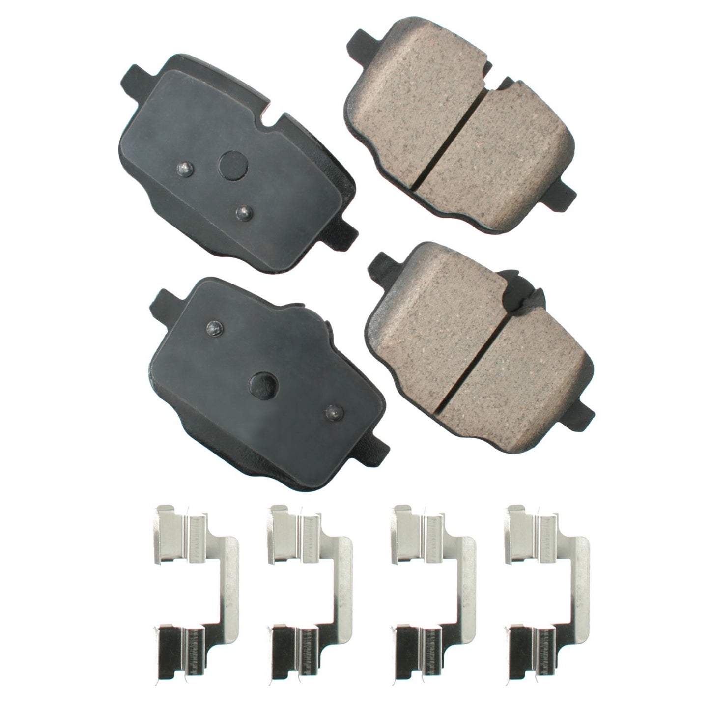 Akebono Brake Corporation Brake Pads - Euro Ultra-Premium - Rear - BMW 5-Series 2011-19 - Set of 4