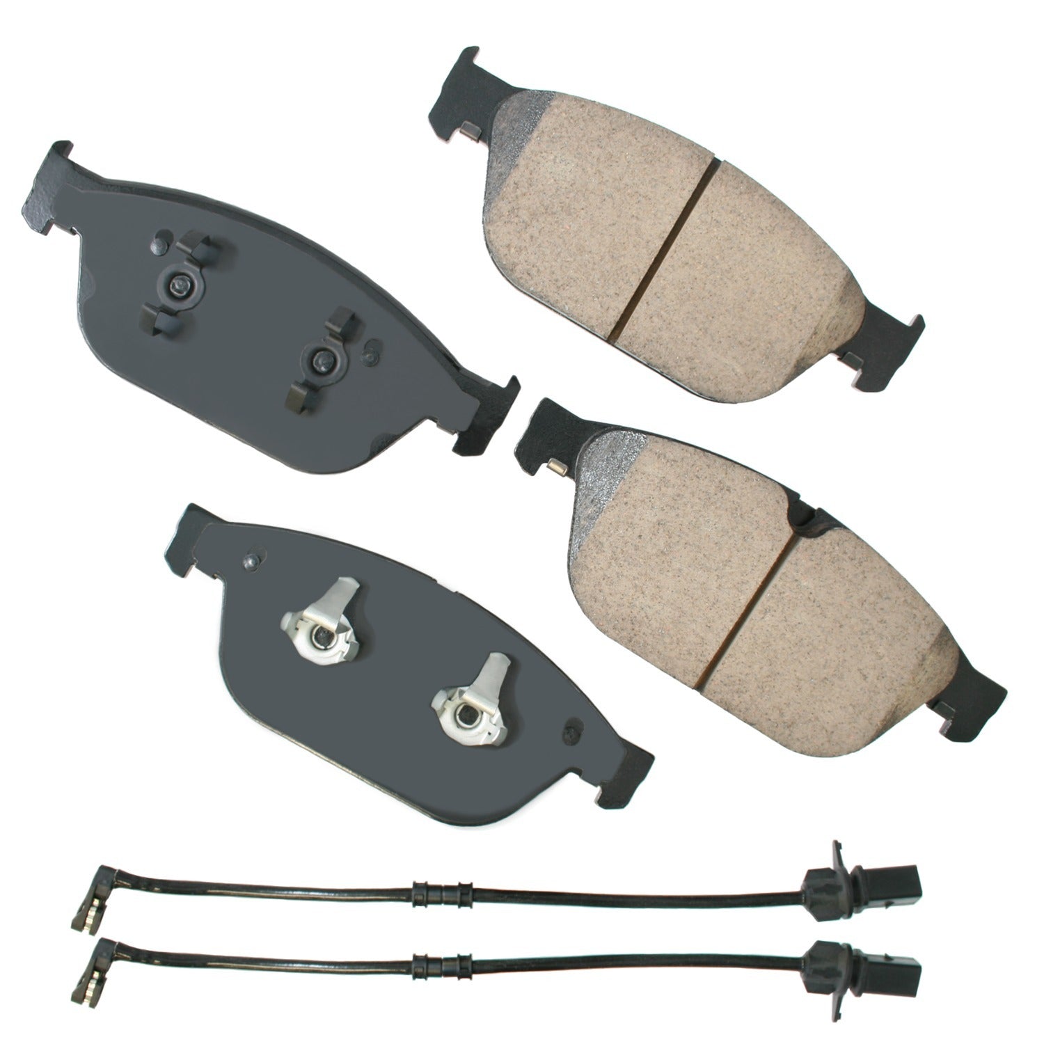 Akebono Brake Corporation Brake Pads - Euro Ultra-Premium - Front - Audi 2012-2018 - Set of 4