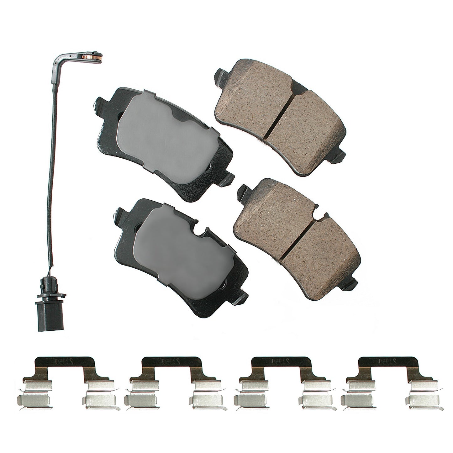 Akebono Brake Corporation Brake Pads - Euro Ultra-Premium - Rear - Audi / Porsche 2012-2018 - Set of 4