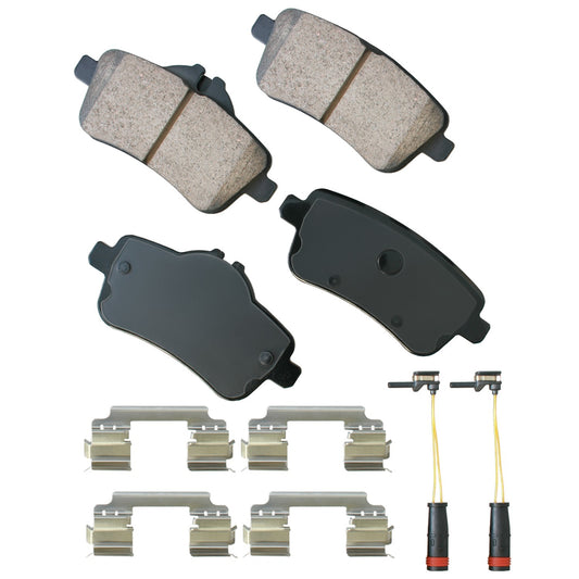 Akebono Brake Corporation Brake Pads - Euro Ultra-Premium - Rear - Mercedes-Benz GL 2013-19 - Set of 4