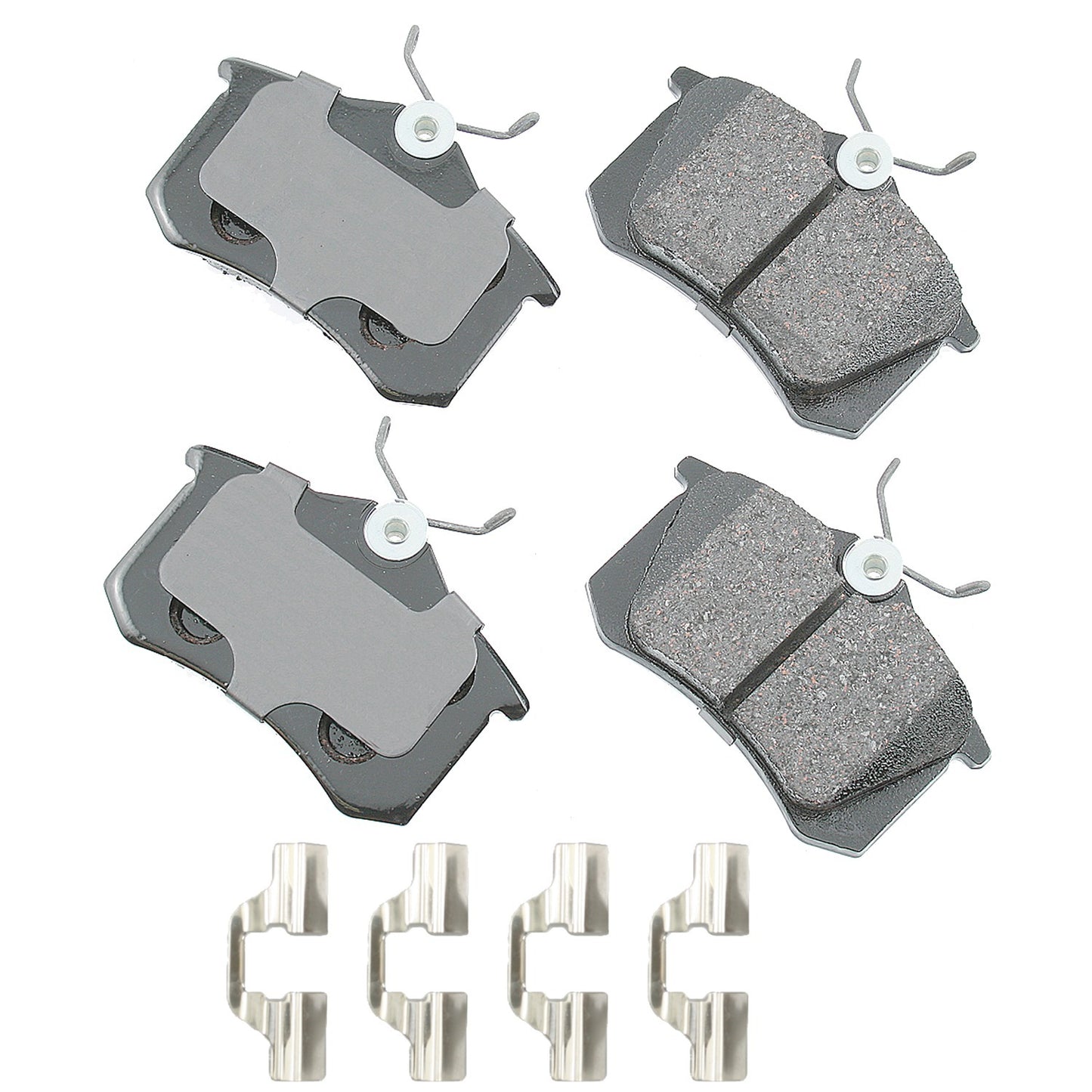 Akebono Brake Corporation Brake Pads - Euro Ultra-Premium - Rear - 16.8 mm Thick - Audi / Volkswagen 1998-2019 - Set