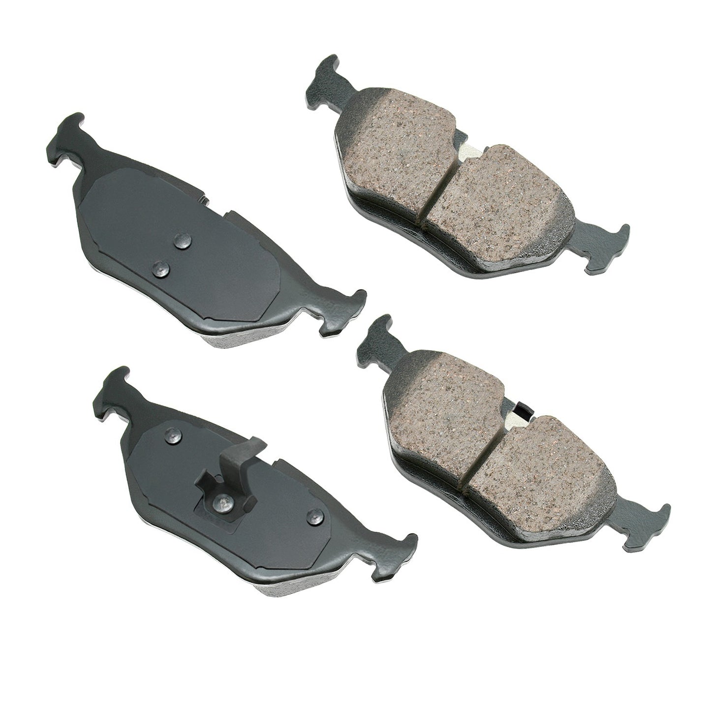 Akebono Brake Corporation Brake Pads - Euro Ultra-Premium - Rear - 15.9 mm Thick - BMW 3-Series 1995-2006 - Set of 4