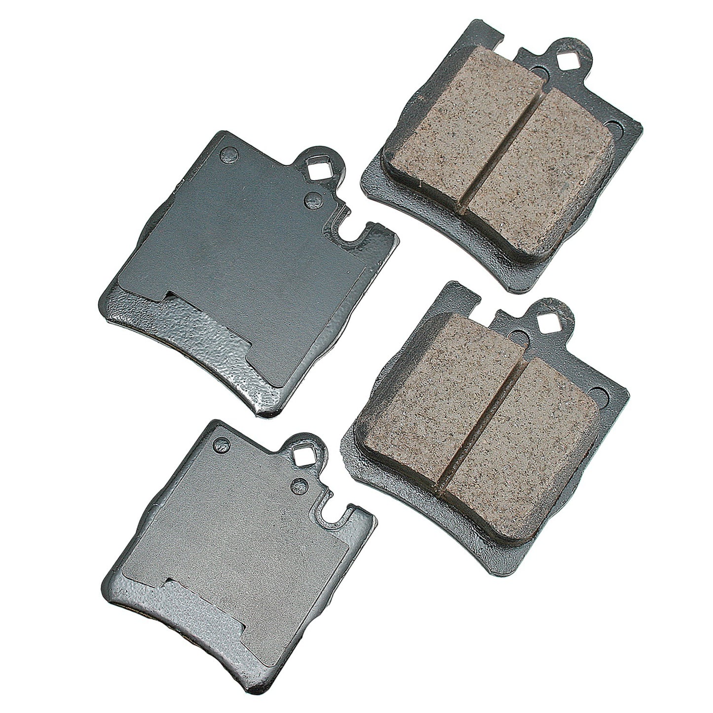 Akebono Brake Corporation Brake Pads - Euro Ultra-Premium - Rear - 14.2 mm Thick - Mercedes-Benz C-Class 2000-09 - Set