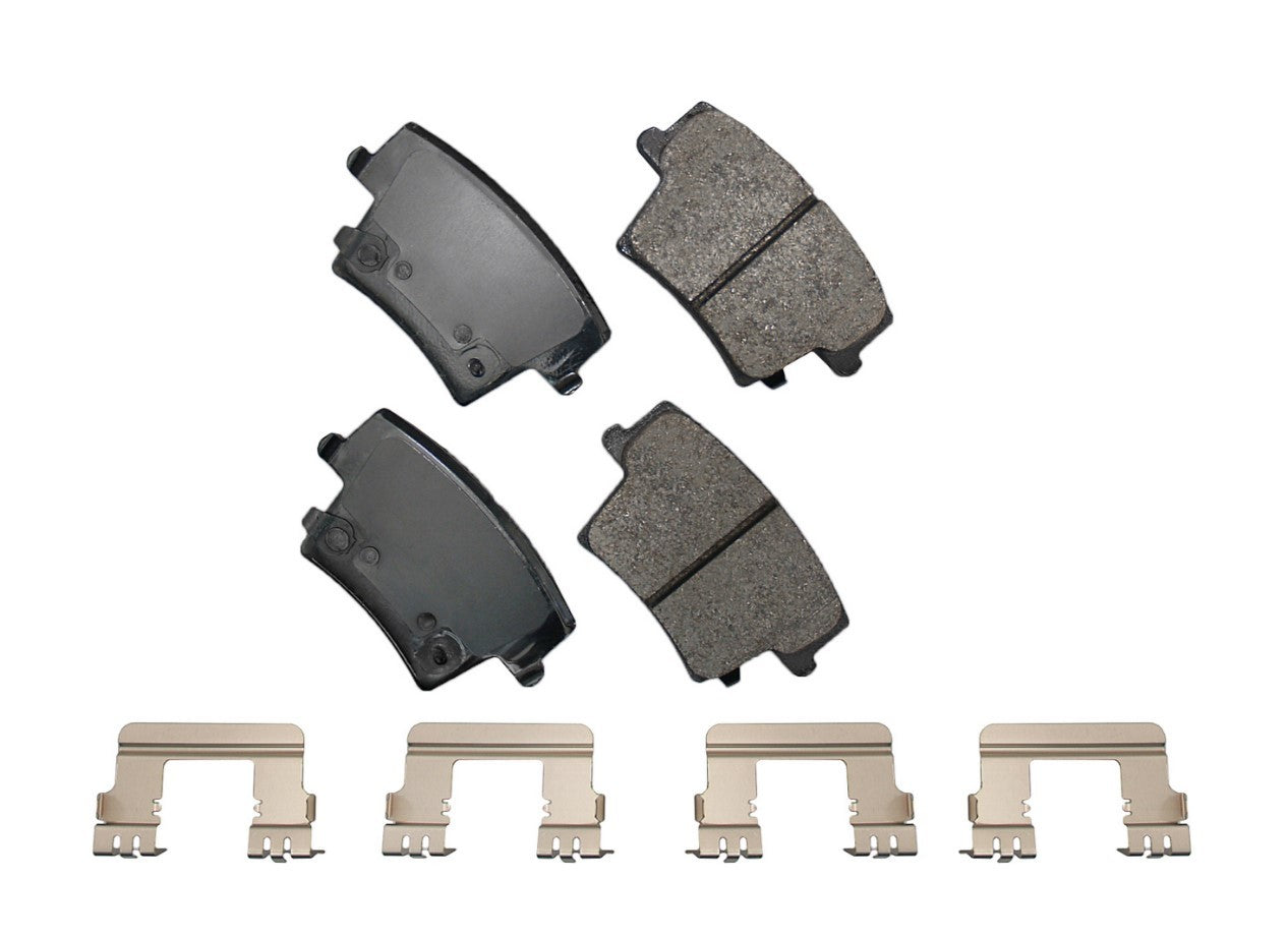 Akebono Brake Corporation Brake Pads - Severe Duty - Rear - Dodge Charger 2006-20 - Set of 4