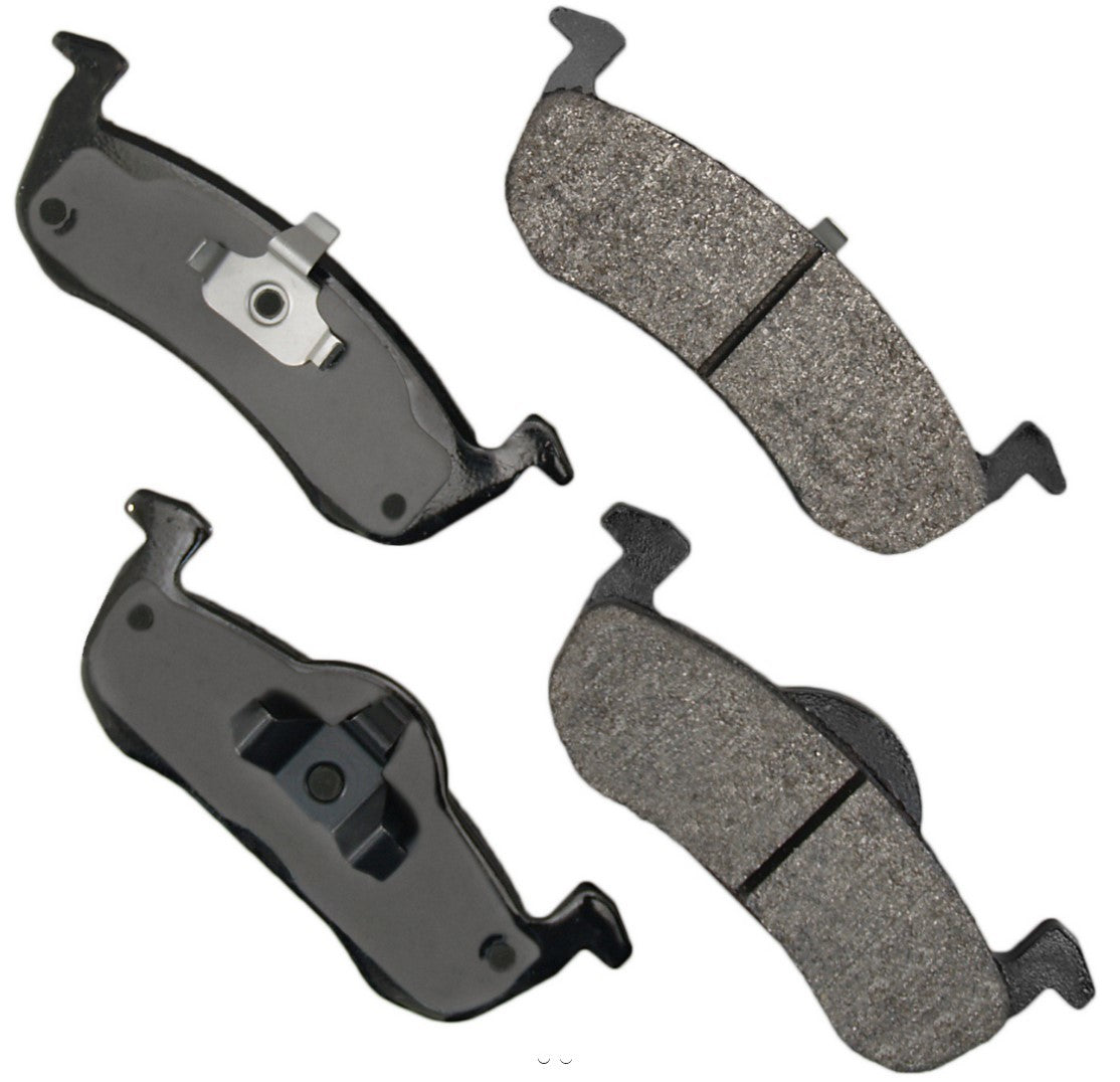 Akebono Brake Corporation Brake Pads - Severe Duty - Rear - Ford Fullsize SUV 2012-17 - Set of 4