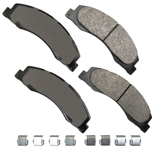 Akebono Brake Corporation Brake Pads - Severe Duty - Front - Ford Fullsize Van 2008-24 - Set of 4