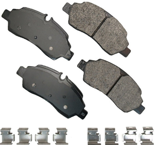 Akebono Brake Corporation Brake Pads - Severe Duty - Rear - Ford Transit Van 2015-21 - Set of 4
