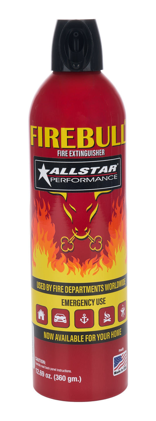 Allstar Performance Fire Extinguisher - Wet Chemical - Class AB - 1:B Rated - 12.69 oz - Steel - Red - Each