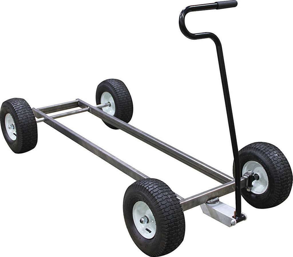 Allstar Performance Pit Cart Chassis - 1 x 2 in Steel - Axles / Handle / Wheels - Unwelded - Kit