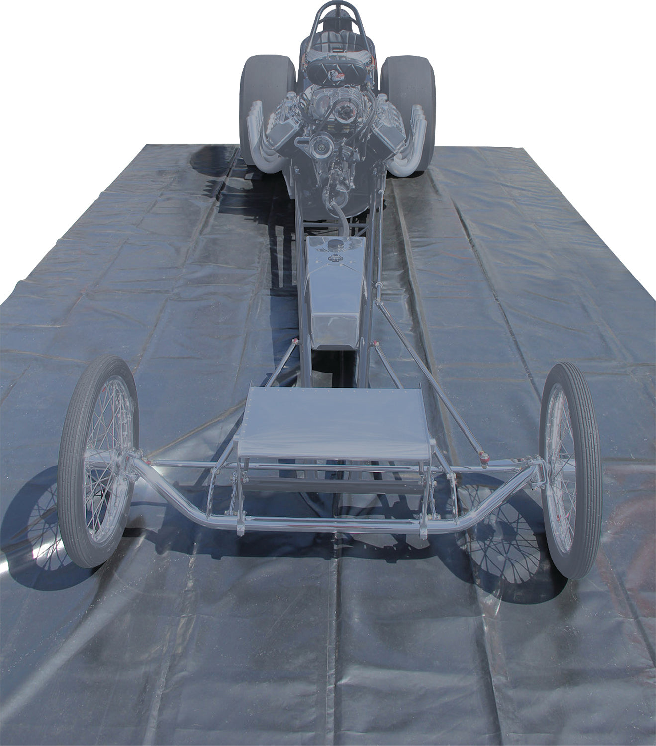 Allstar Performance Track Mat - 10 x 20 ft - Vinyl Outer - Black - Each