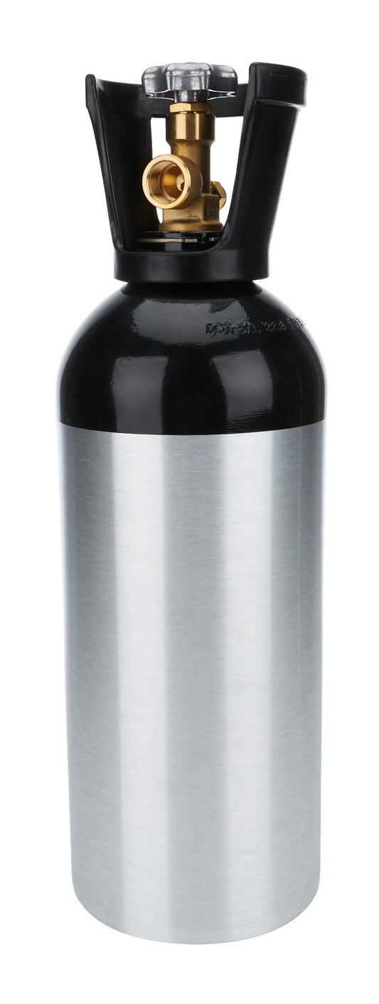 Allstar Performance Compressed Nitrogen Tank - Portable - 2200 lbs - 6.9 in Diameter - 21 in Tall - Aluminum - Natural