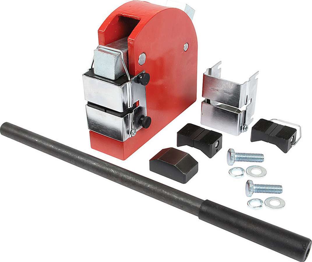 Allstar Performance Metal Shrinker and Stretcher Combo - Vice / Bench Mount - 1 Base / 2 Jaws - Black / Red - Kit