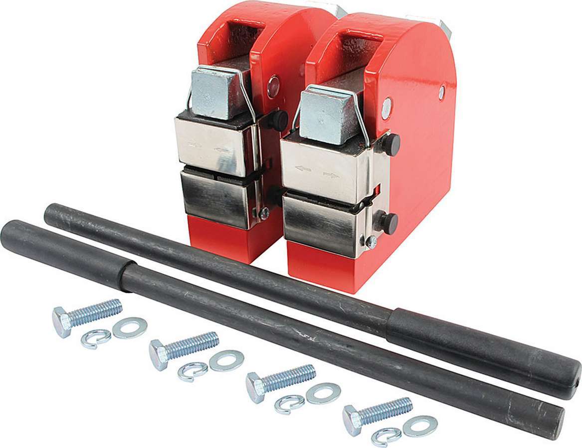 Allstar Performance Metal Shrinker and Stretcher Combo - Vice / Bench Mount - 2 Bases / 2 Jaws - Black / Red - Kit