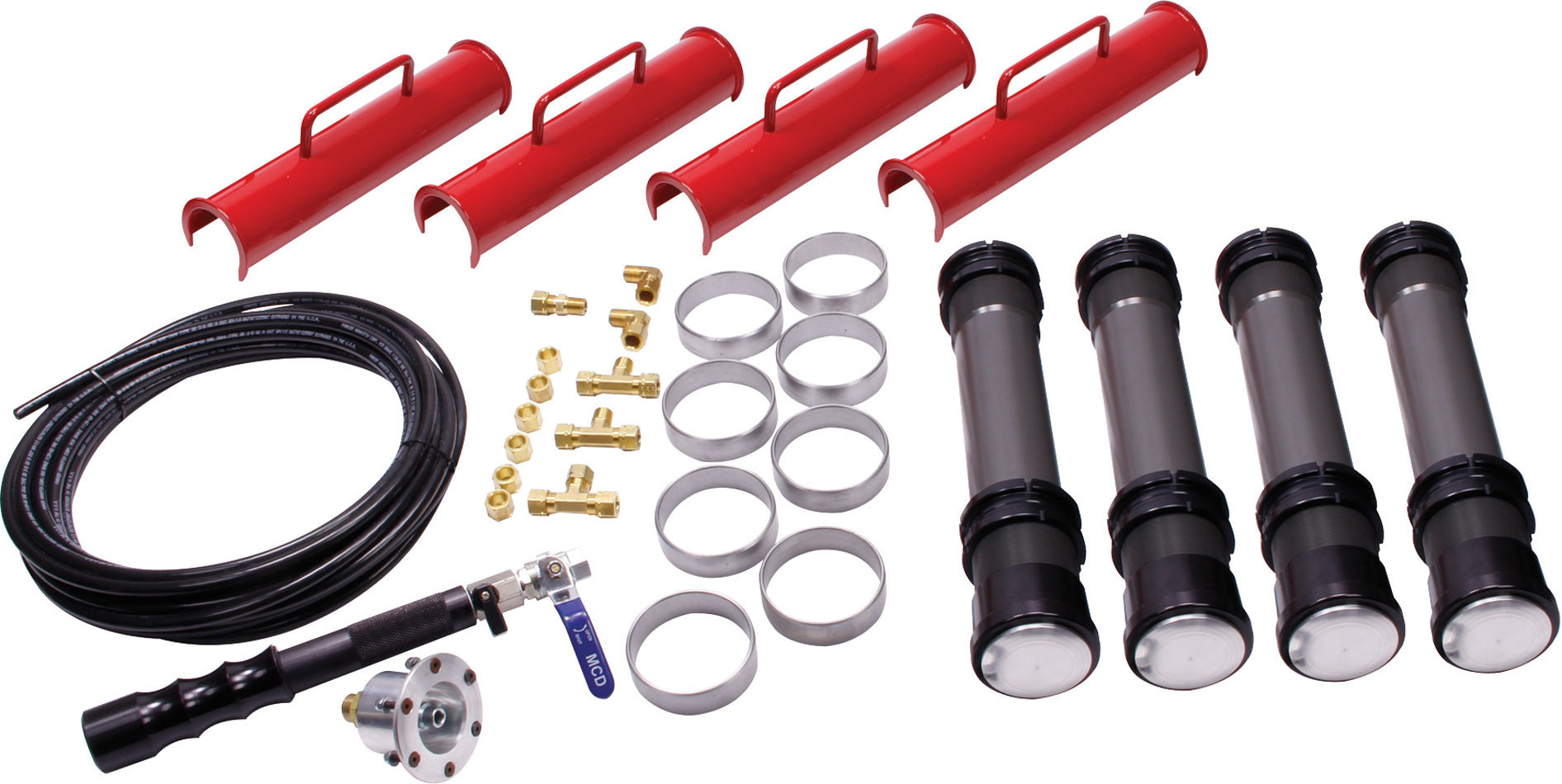 Allstar Performance Air Jack Kit - 15.25 in Lift - 3000 lb Max - Aluminum - Kit