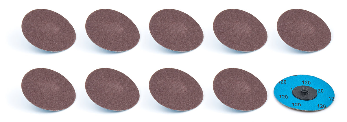 Allstar Performance Sanding Disc - Twist-Lock - 3 in OD - 25000 RPM - 120 Grit - Aluminum Oxide - Set of 10