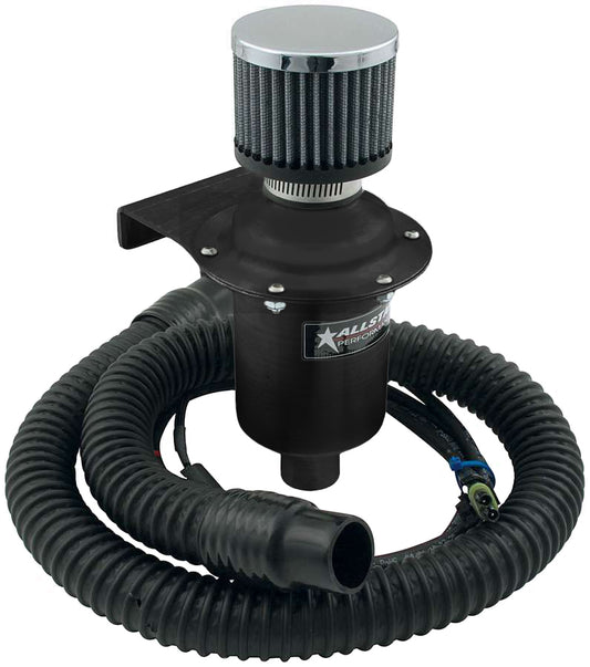 Allstar Performance Helmet Air System - Remote Mount - 4 ft Helmet Hose - 12-16V - 90 CFM - Black - Kit
