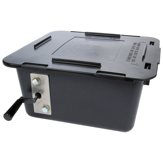 Allstar Performance Drain Pan - Pump - 14 qt - 16 in Square - 7 in Deep - Plastic - Black - Each