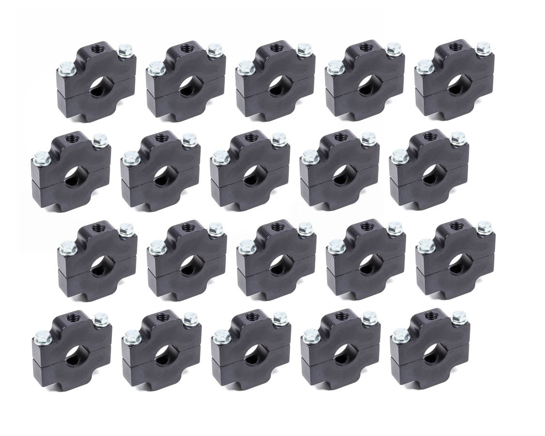 Allstar Performance Ballast Bracket - Clamp-On - Aluminum - Black Anodized - 1 in OD Tube - Set of 20