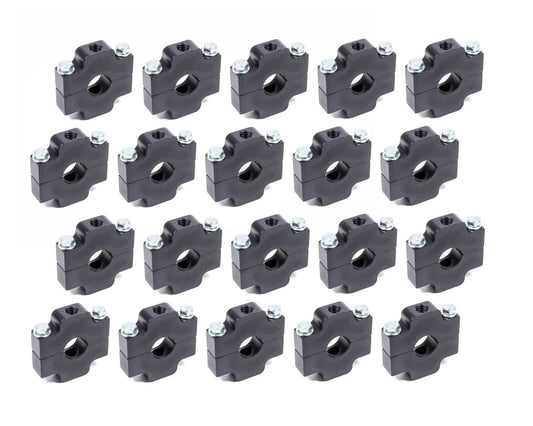 Allstar Performance Ballast Bracket - Clamp-On - Aluminum - Black Anodized - 1 in OD Tube - Set of 20
