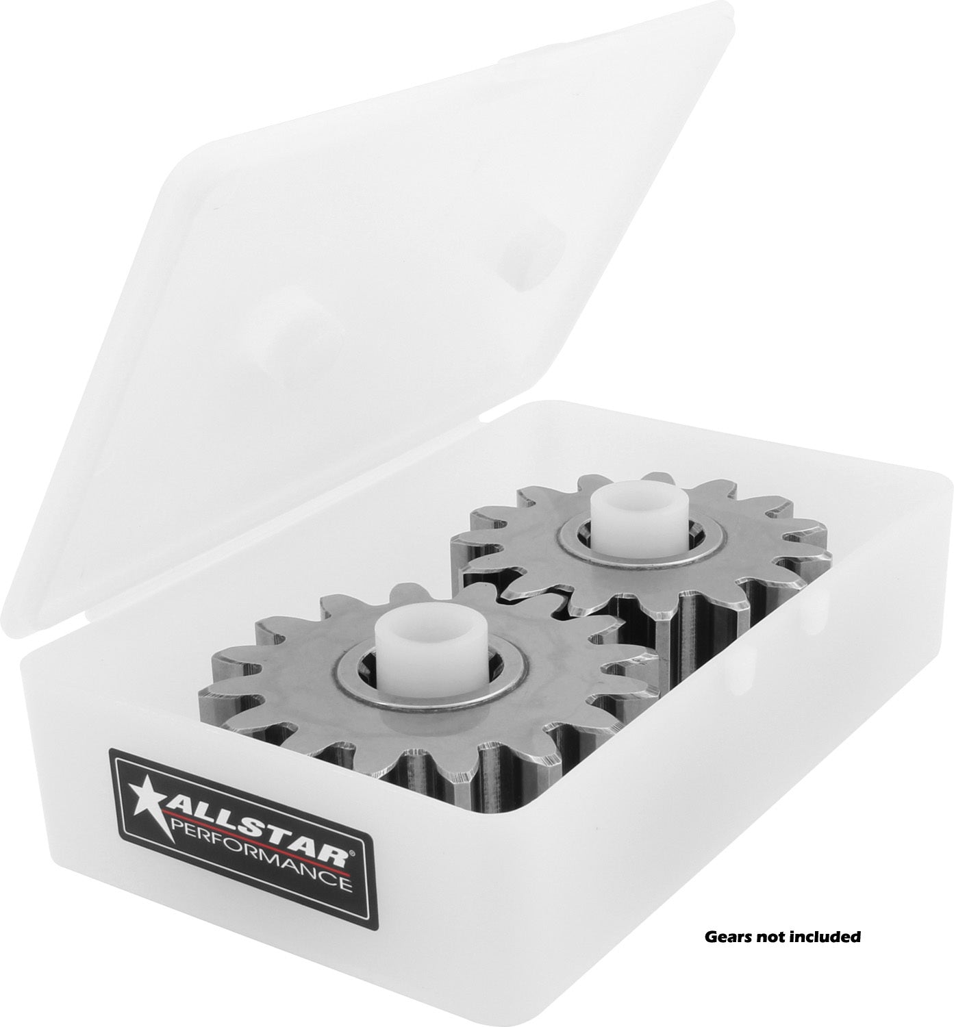 Allstar Performance Quick Change Gear Set Storage Case - Plastic - White - Set of 50