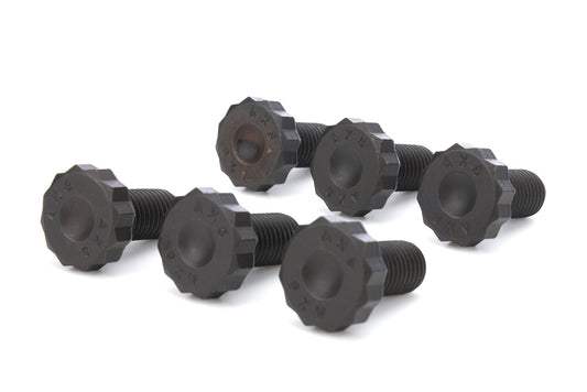 Allstar Performance Flywheel Bolt Kit - 11 mm x 1.5 Thread - 0.880 in Long - 12 Point Head - Steel - Black Oxide - Set