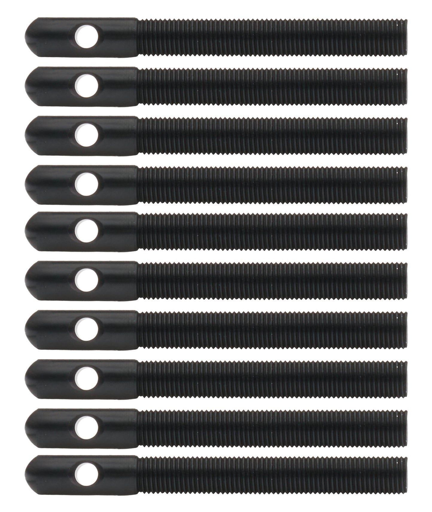 Allstar Performance Hood Pin - 0.375 in OD x 3.5 in Long - Aluminum - Black Anodized - Set of 10