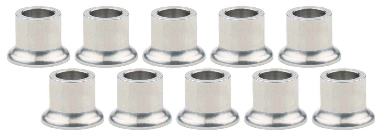 Allstar Performance Tapered Spacer - 1/2 in ID - 3/4 in Thick - Aluminum - Natural - Universal - Set of 10