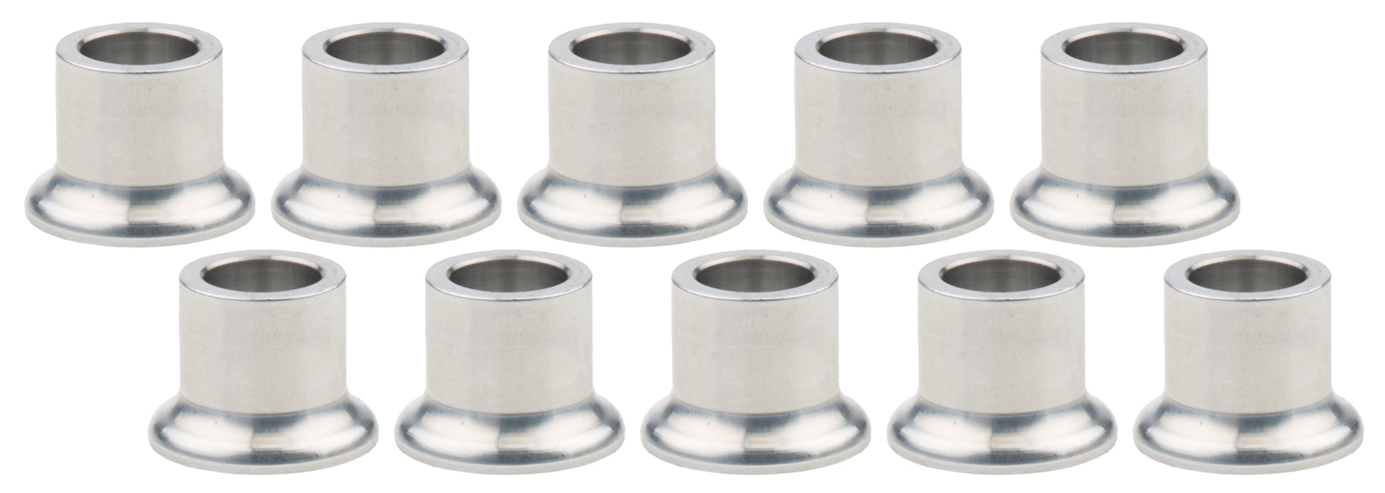 Allstar Performance Tapered Spacer - 1/2 in ID - 3/4 in Thick - Aluminum - Natural - Universal - Set of 10