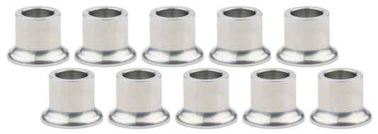 Allstar Performance Tapered Spacer - 1/2 in ID - 3/4 in Thick - Aluminum - Natural - Universal - Set of 10