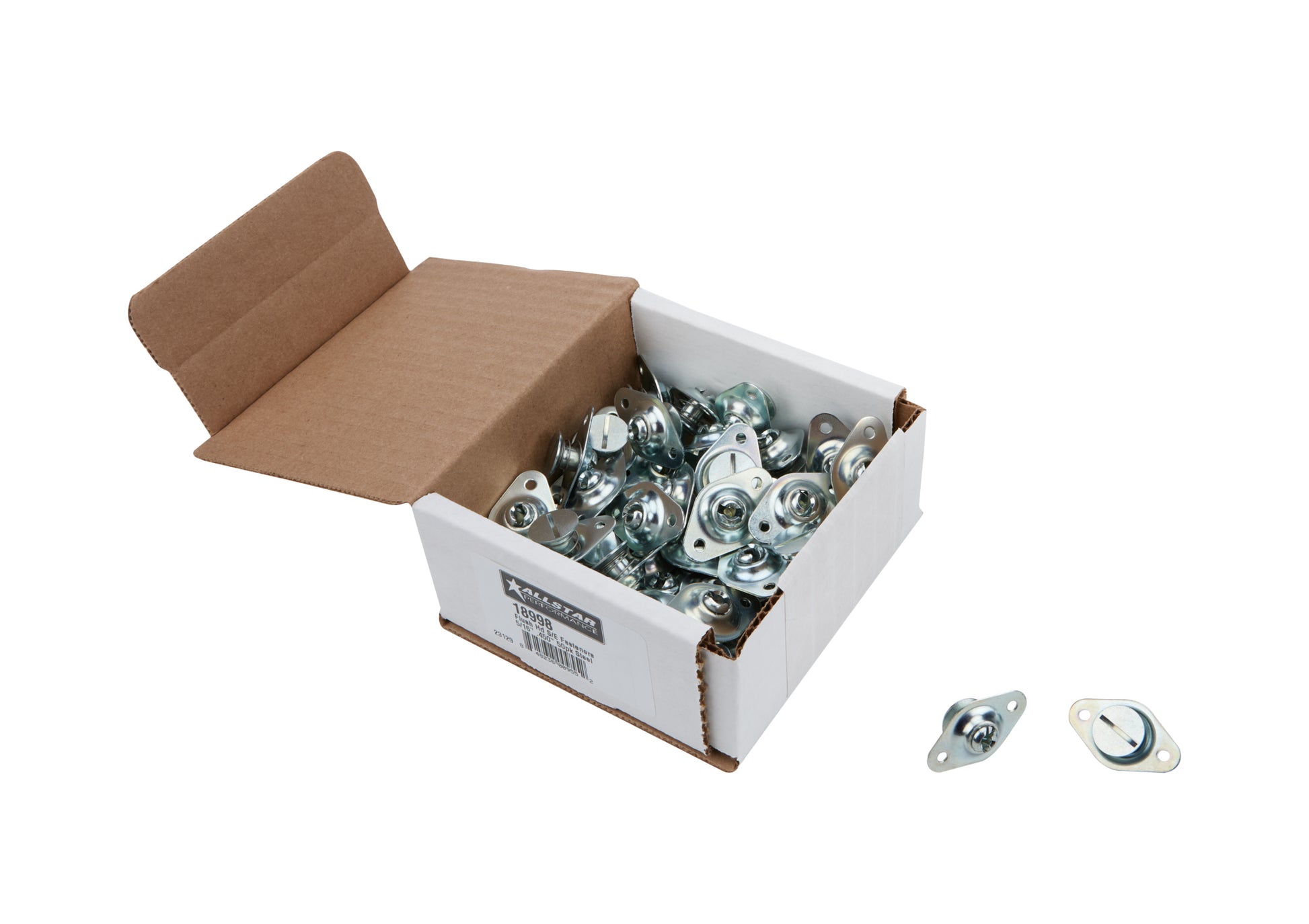 Allstar Performance Quick Turn Fastener - Self Ejecting - Flush Head - Slotted - 5/16 x 0.450 in Body - Steel - Zinc