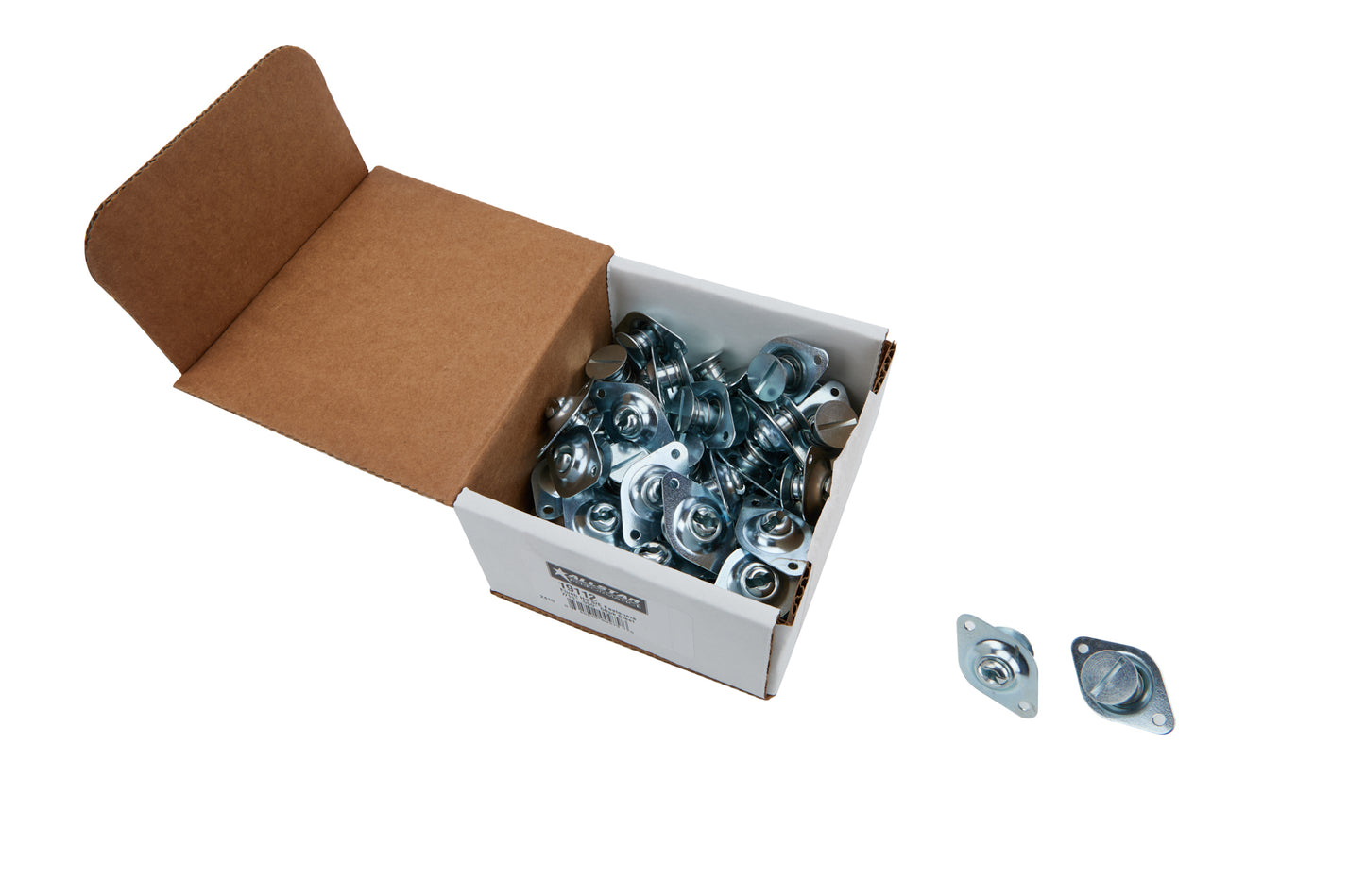 Allstar Performance Quick Turn Fastener - Self Ejecting - Flush Head - Slotted - 7/16 x 0.550 in Body - Steel - Zinc