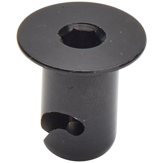 Allstar Performance Quick Turn Fastener - Flush Head - Hex Drive - 7/16 x 0.500 in Body - Aluminum - Black Anodized -