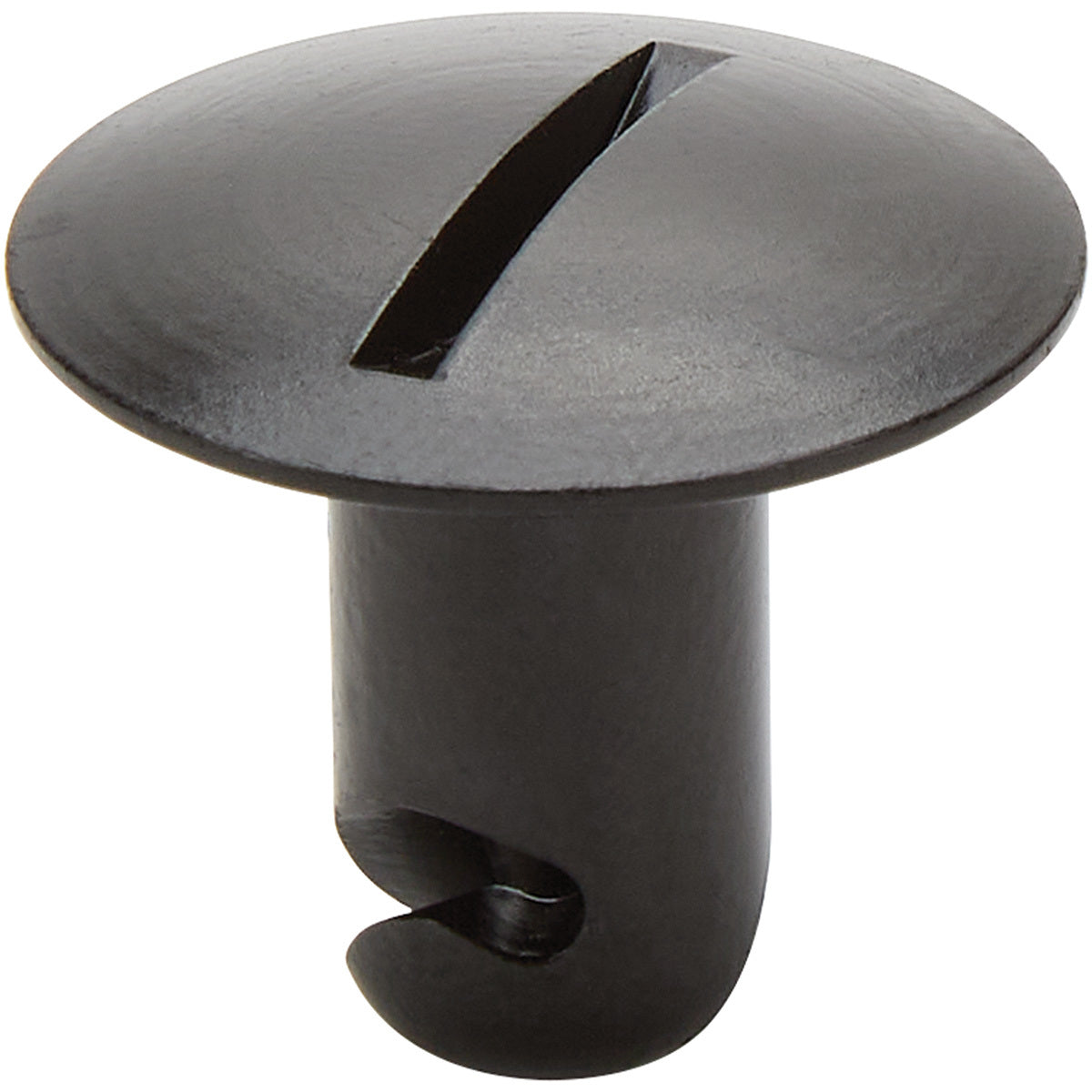 Allstar Performance Quick Turn Fastener - Oversized Oval Head - Slotted - 7/16 x 0.500 in Body - Aluminum - Black