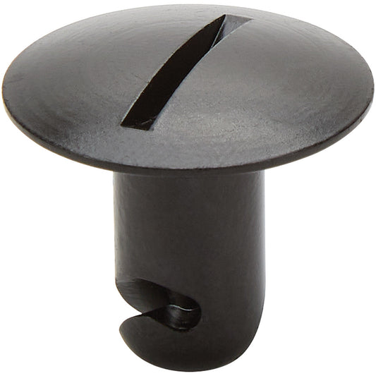 Allstar Performance Quick Turn Fastener - Oversized Oval Head - Slotted - 7/16 x 0.500 in Body - Aluminum - Black