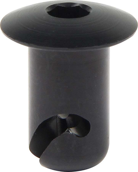 Allstar Performance Quick Turn Fastener - Oval Head - Hex Drive - 7/16 x 0.500 in Body - Aluminum - Black Anodized -