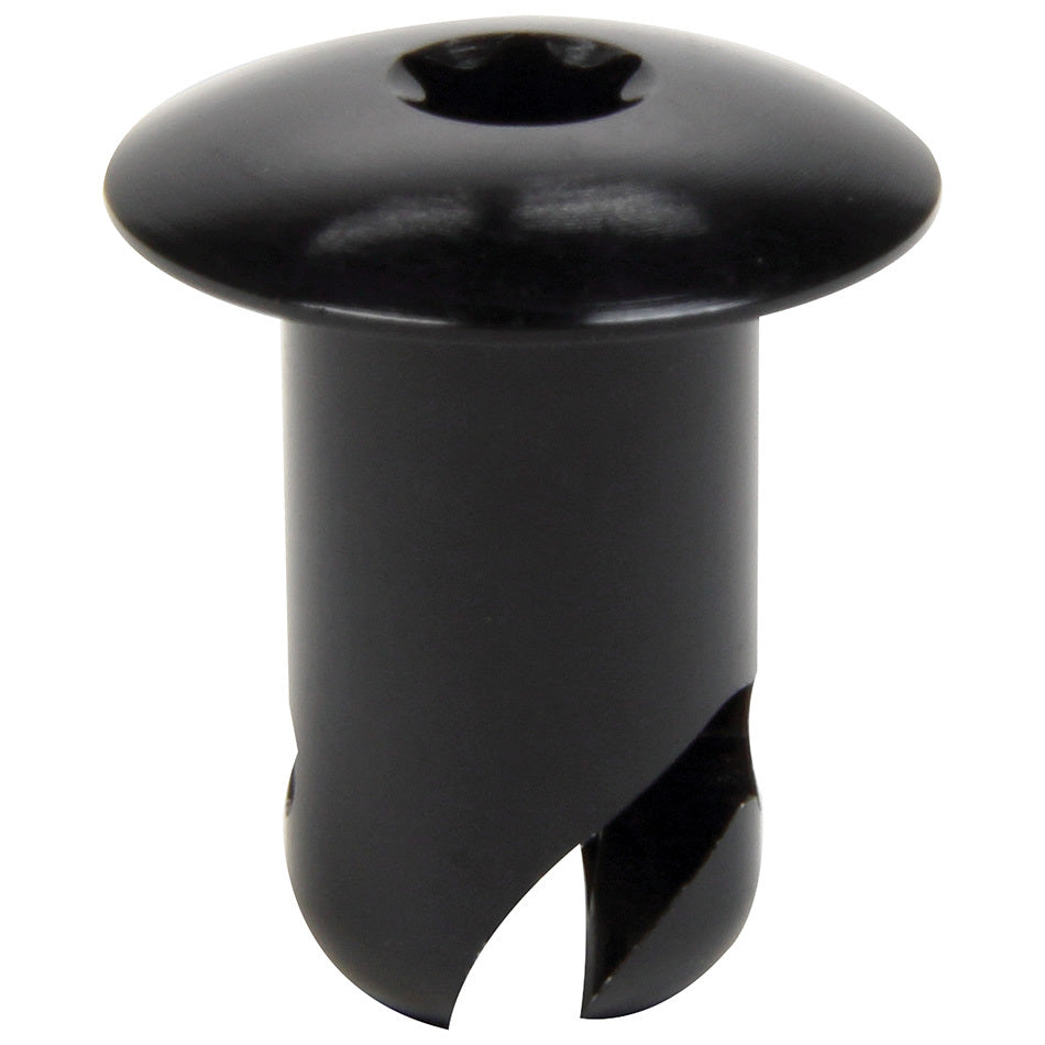 Allstar Performance Quick Turn Fastener - Oversized Oval Head - Hex Drive - 7/16 x 0.500 in Body - Aluminum - Black