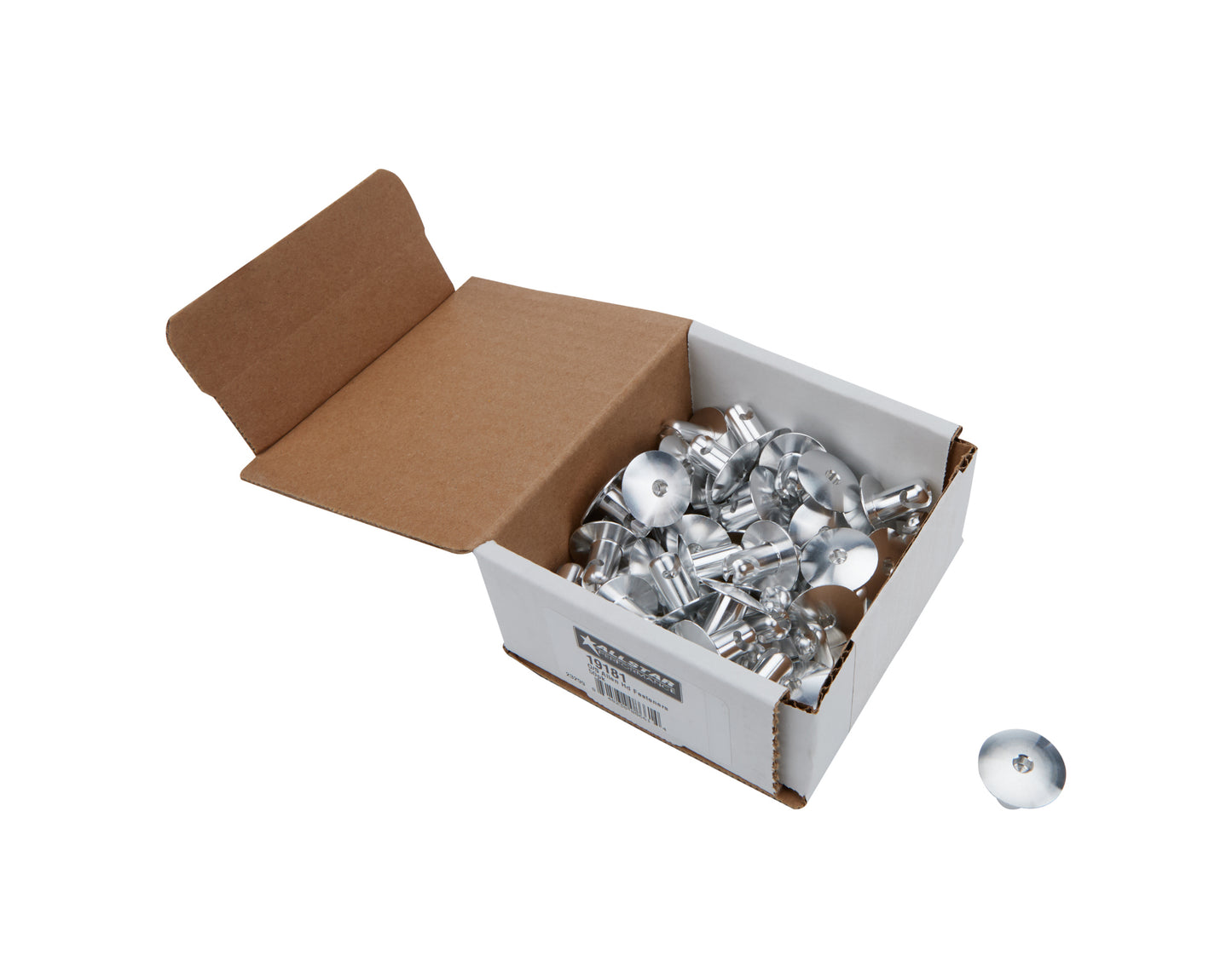Allstar Performance Quick Turn Fastener - Oversized Oval Head - Hex Drive - 7/16 x 0.500 in Body - Aluminum - Clear