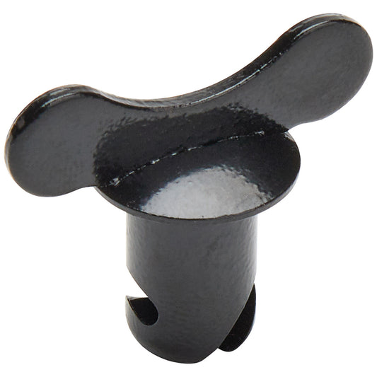 Allstar Performance Quick Turn Fastener - Wing Head - 7/16 x 0.500 in Body - Steel - Black Paint - Set of 50