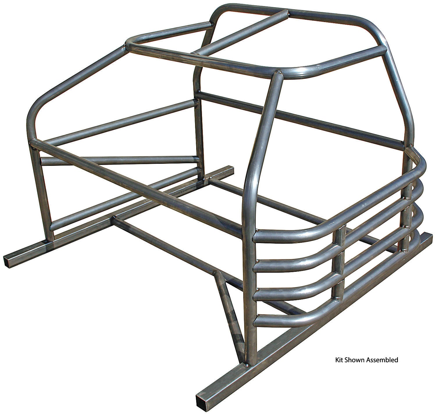 Allstar Performance Roll Cage - Mini Enduro - 4-Point - Weld-On - 1.75 in Diameter - 0.095 in Wall - Steel - Natural -