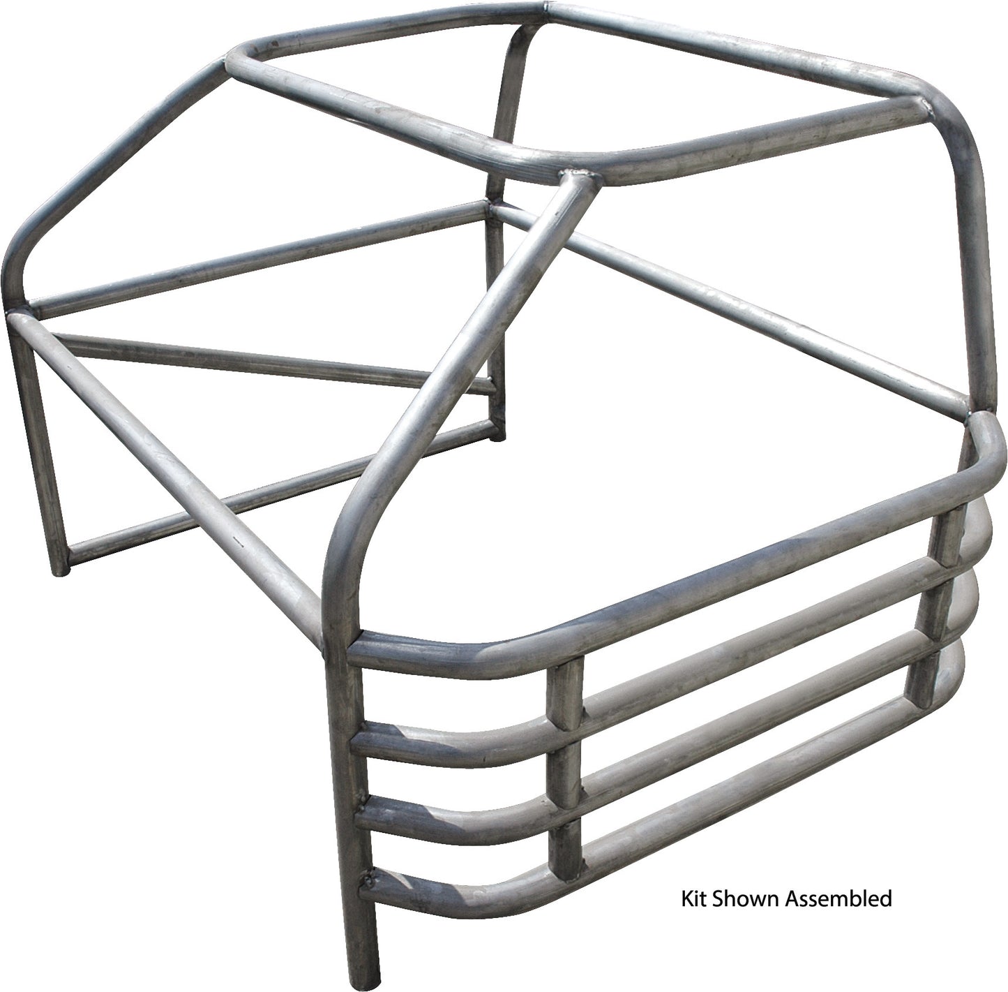 Allstar Performance Roll Cage - Standard - 4-Point - Weld-On - 0.095 in Wall - Steel - Natural - Mini Stock - Kit